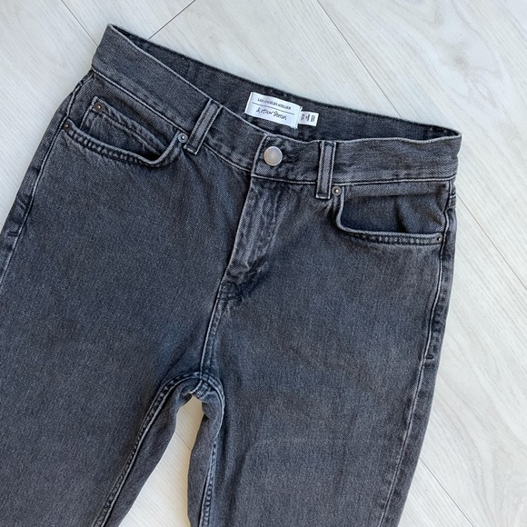 & other stories raw edge faded black jeans sz 26 - Picture 5 of 9